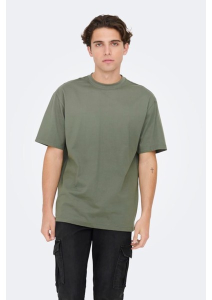 Onsfred Lıfe Rlx Ss Tee Noos Yeşil