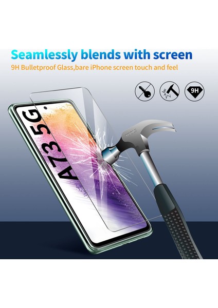 Samsung Galaxy A73 Şeffaf Silikon Kılıf + Cam Ekran Koruyucu Seti (1 CAM 1 KILIF) fiyatları
