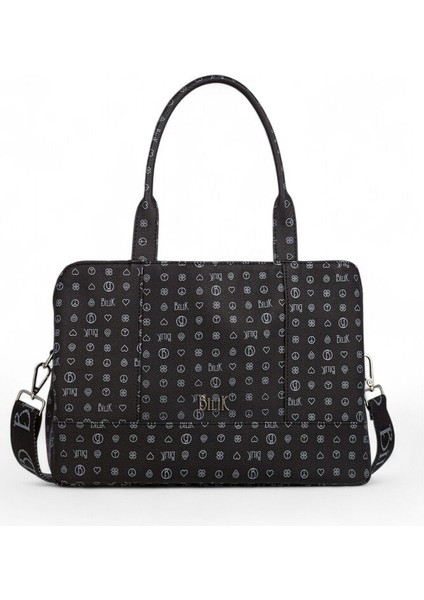 Monogram Siyah Kadın Omuz Çantası Dlr 122-MG