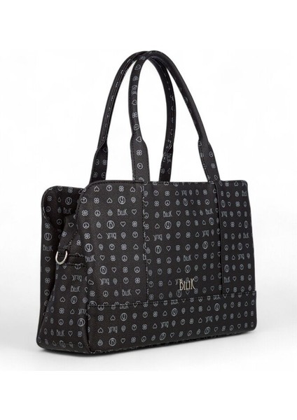 Monogram Siyah Kadın Omuz Çantası Dlr 122-MG fiyatları