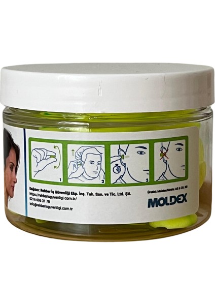 Moldex Contours (7400) Yumuşak Uyku Kulak Tıkacı, Ce Onaylı, En 352-2, 10 Çift