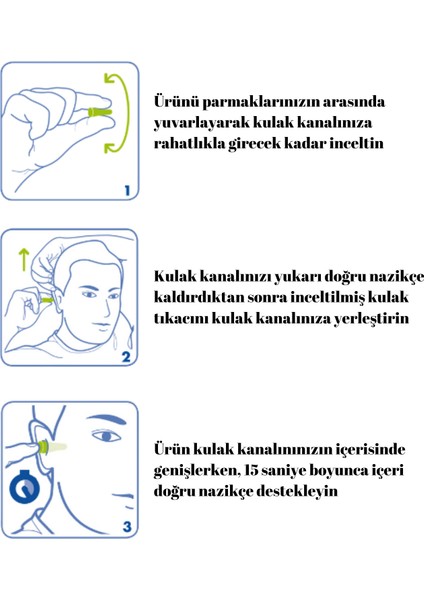 Moldex Contours (7400) Yumuşak Uyku Kulak Tıkacı, Ce Onaylı, En 352-2, 10 Çift