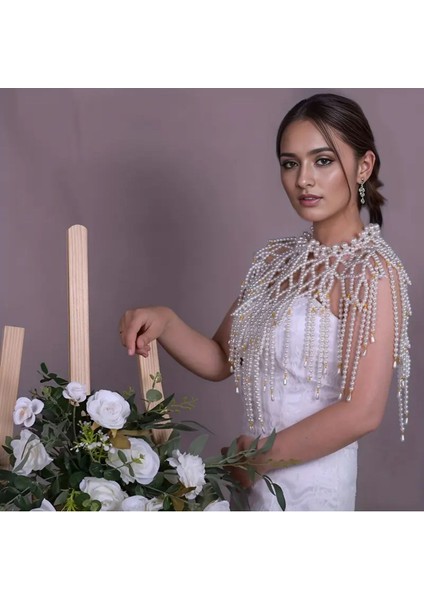 El Yapımı Gelinlik Kolye, Püsküllü Inci Gelin Kolye fiyatları