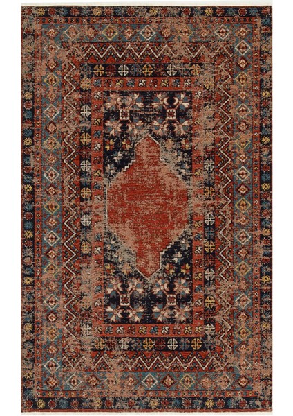 Eko Anadolu Antik Desenli Yıkanabilir Kaymaz Tabanlı Etnik Kilim AND04