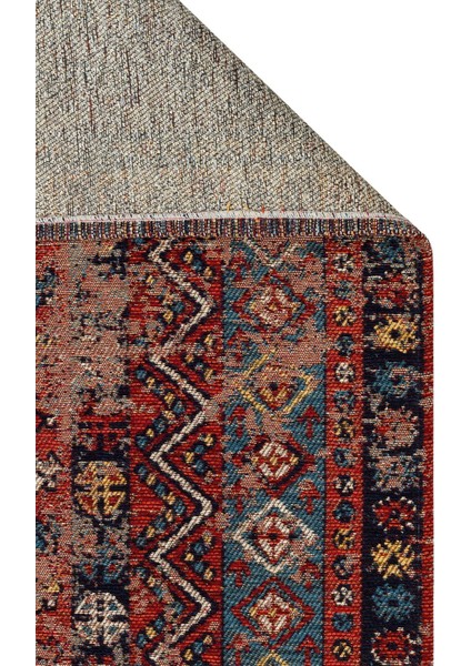 Eko Anadolu Antik Desenli Yıkanabilir Kaymaz Tabanlı Etnik Kilim AND04