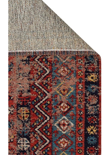 Eko Anadolu Antik Desenli Yıkanabilir Kaymaz Tabanlı Etnik Kilim AND04 fırsatları