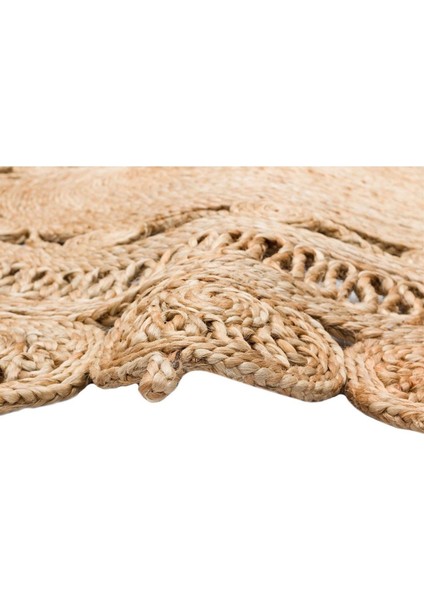 Solo Koleksiyonu Jüt ile Üretilen El Dokuma Sisal Kilim CA-109 Natural x w