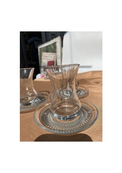 12 Parça Bardak Takımı Buket 6 Kişilik Çay Seti fırsatları