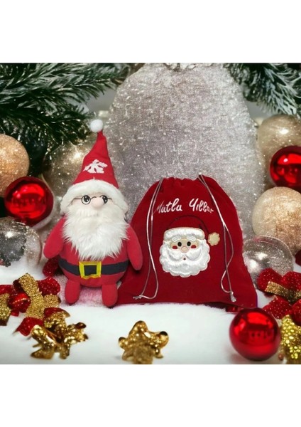 Hediye Çantalı Noel Baba Yılbaşı