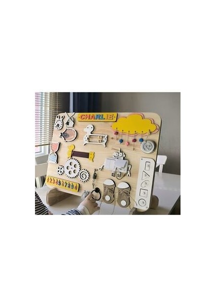 Educational And Wooden Toys, Busy Board, Eğitici Ahşap Pano, Küçük Çocuklar Için Ahşap Meşgul Tahta,