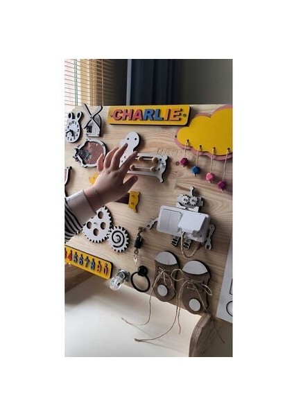 Educational And Wooden Toys, Busy Board, Eğitici Ahşap Pano, Küçük Çocuklar Için Ahşap Meşgul Tahta,