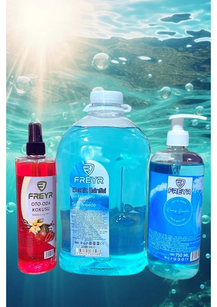 Sıvı El Sabunu 2500ml-750ml Nemlendiricili-Ekstra Deniz Esintisi Parfümlü- 400ml Odakokusu