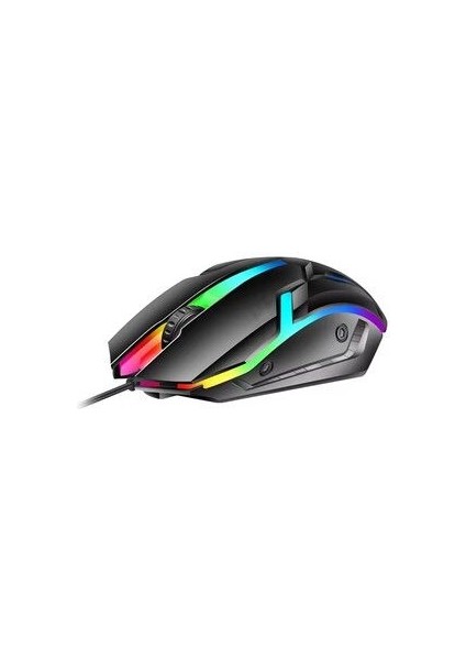 X1 Rgb Işıklı Oyuncu Kablolu Gamer Oyuncu Mouse Siyah