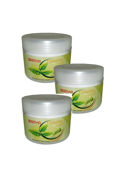 Bamya Tohumu Kremi Vücut Sızıları Için 100 ml x 3