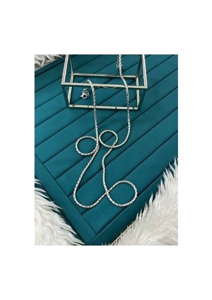 Erkek Silver Tasarım Kolye (60CM)