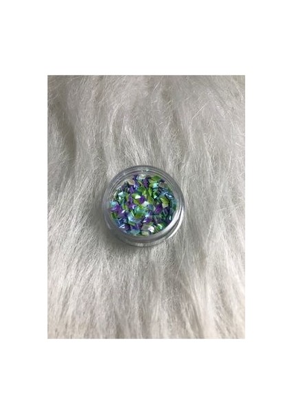 Uçurtma Şeklinde Hologram Yansımalı Tırnak Süsleri Charm 1 Yuvarlak Kutu Nail Art