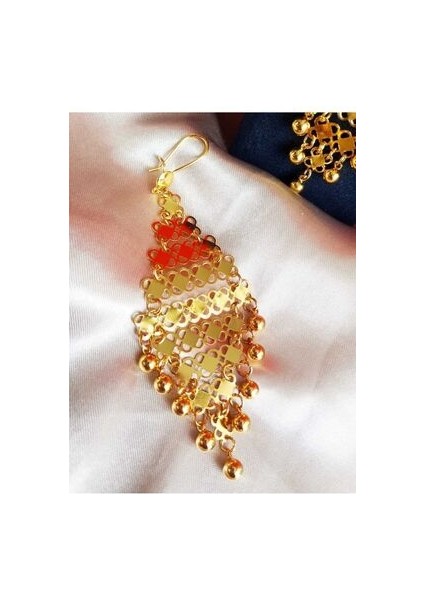 Altın Kaplama Demo Yöresel Bijuteri Elişi Tohumlu Akıtma Küpe fiyatları