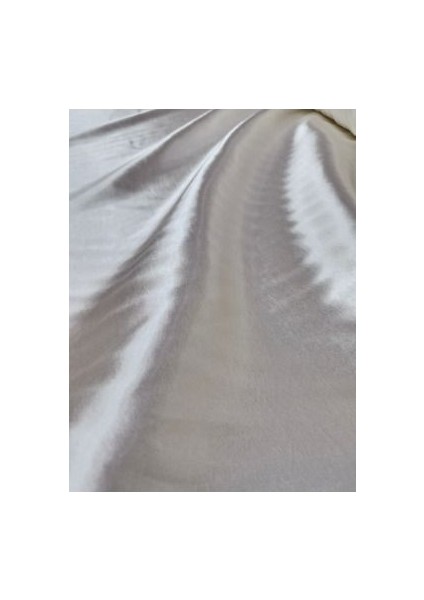 Kristal Saten Astar Kumaş 150 cm Ekru (1 Mt)
