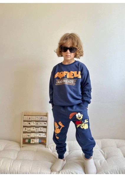 Yigit Butik Garfield Baskılı Erkek Çocuk Takım