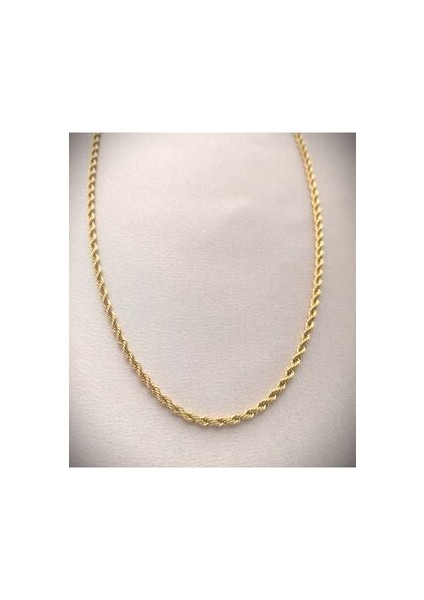 Unisex Burgu Zincir Çelik Kolye 3.0 mm