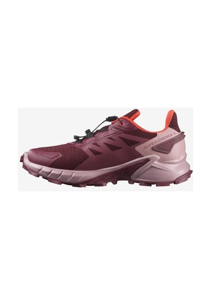 Salomon Supercross 4 Gore-Tex Kadın Koşu Ayakkabısı - Bordo fiyatları