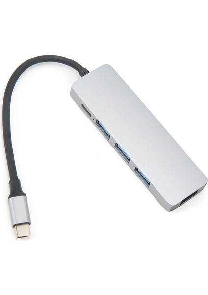 5in1 Type-C To USB Hub 5 Port Çoklayıcı Laptop Macbook Air Için Uyumlu Çoğaltıcı USB 3.0/hdmı/type-C