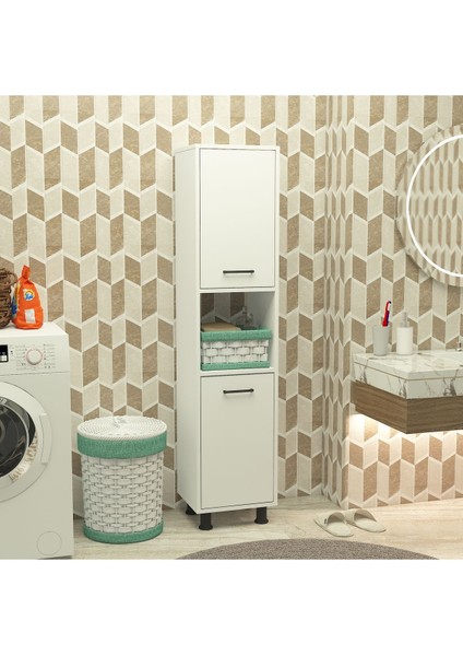 Mobiga Efsa Çamaşır Kirli Sepetli Banyo Dolabı fiyatları