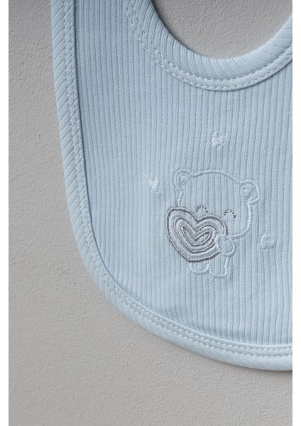 Heart Pattern 5 Parça Yenidoğan Bebek Hastane Çıkışı Zıbın Seti %100 Pamuk