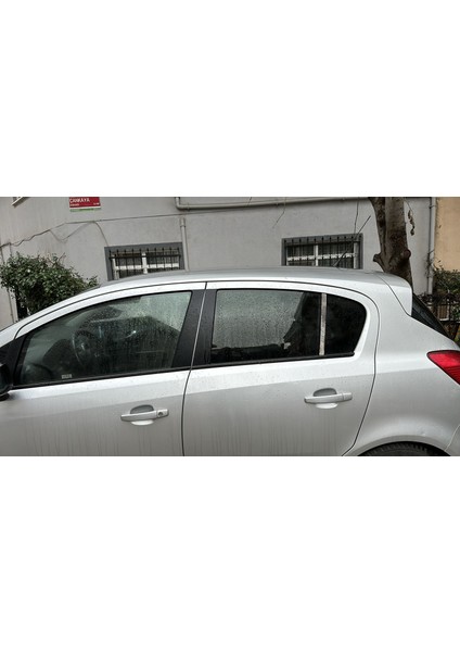 Opel Corsa D 2006-2016 Krom Cam Kelebek Kromu 2 Parça Paslanmaz Çelik