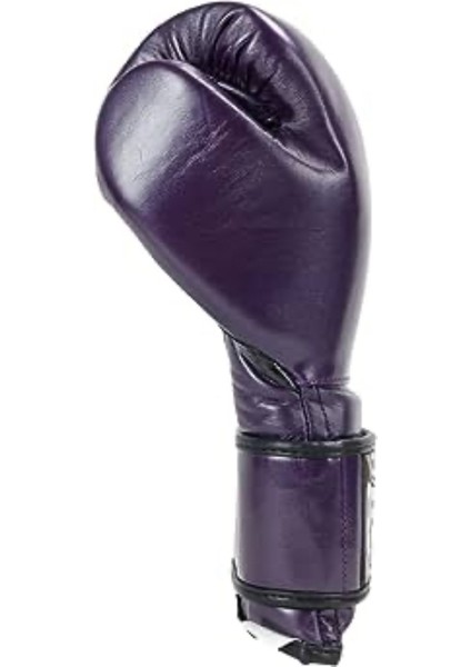 Leather Strap & Attached Thumb And Hook & Loop Closure Purple Boks Eldiveni