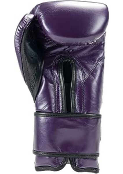 Leather Strap & Attached Thumb And Hook & Loop Closure Purple Boks Eldiveni