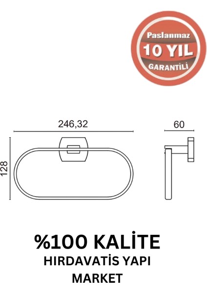 Paslanmaz Pirinç Milano Oval Havluluk Altın Sarı Gold fiyatları