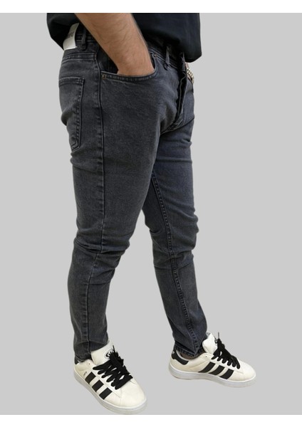 Erkek Dar Paça Grand Füme Kot Pantolon