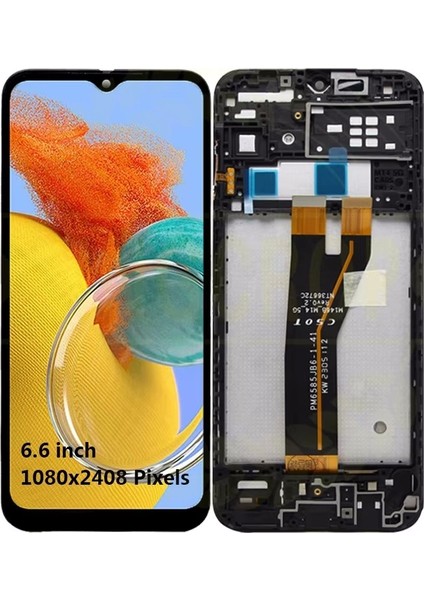 Samsung Galaxy M14 5g M146 LCD Ekran Dokunmatik Siyah Hk Servis Çıtalı
