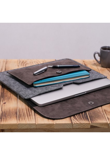 Keçe Laptop Kılıfları 13-13.3-14 Inç Macbook Air ve Ultrabook / Evrak Çantası fiyatları