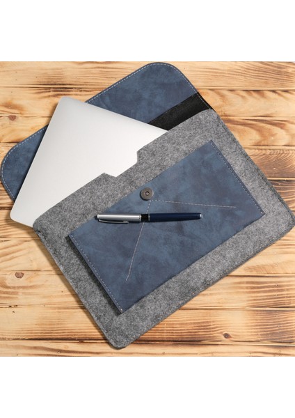 Keçe Laptop Kılıfları 13-13.3-14 Inç Macbook Air ve Ultrabook / Evrak Çantası
