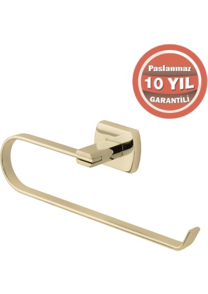 Paslanmaz Pirinç Milano Açık Kağıt Havluluk Altın Sarı Gold