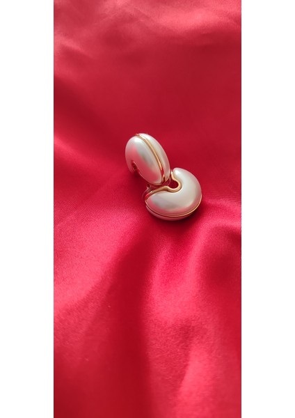 Midye Modeli İnci Küpe