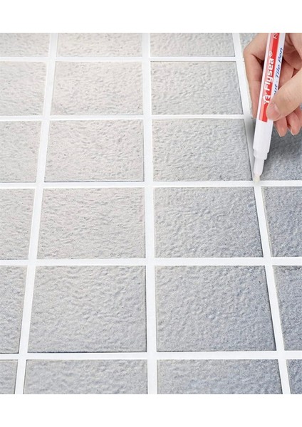 Paint Beyaz Fayans Derz Rötüş Boyama Parlatma Kalemi Ekstra Güçlü Yeni Derz Boyama Kalemi
