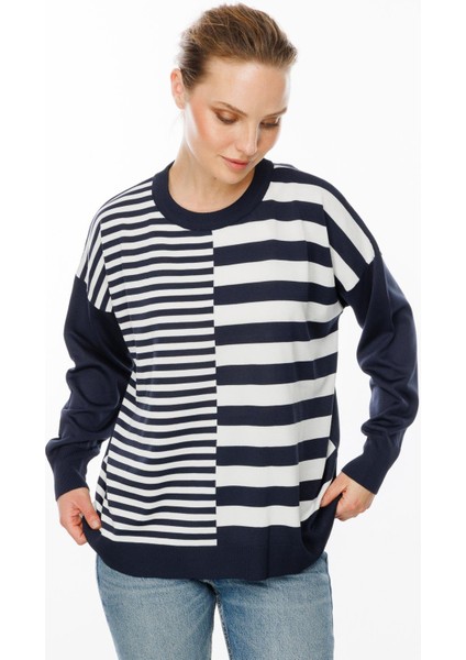 Çizgi Desenli Kazak-LACI indirimleri