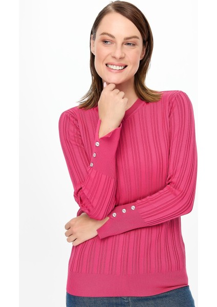 Kolları Düğmeli Fitilli Triko Kazak fiyatları