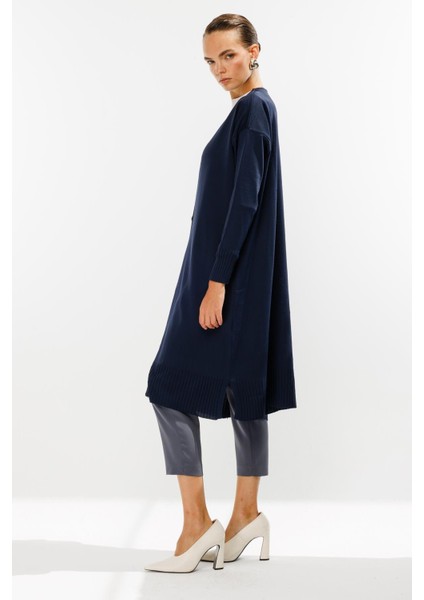 Düğmeli Uzun Triko Hırka-LACI indirimleri