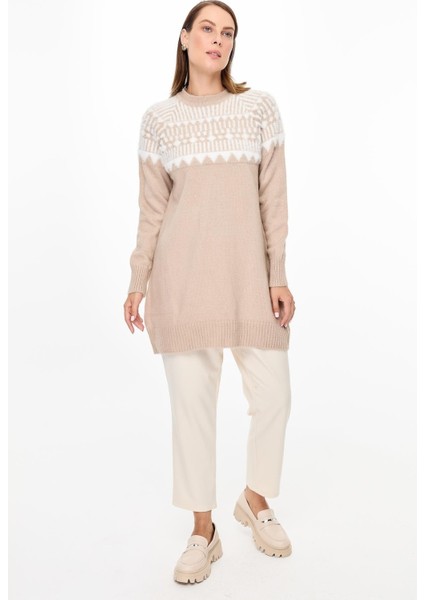 Desen Geçişli Triko Tunik-TAŞ modelleri