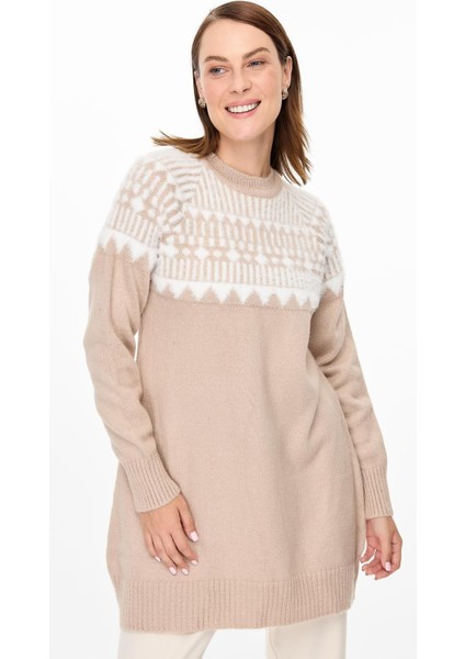 Desen Geçişli Triko Tunik-TAŞ fırsatları