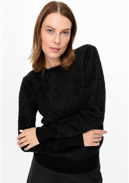 Verev Desenli Triko Kazak-SİYAH indirimleri