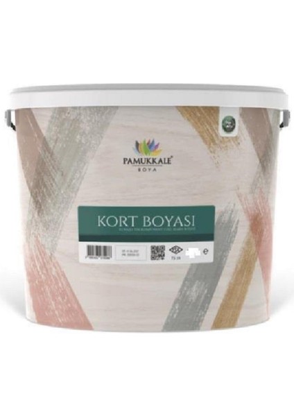 Silikonlu Tenis Kort Boyası 20 kg Defne Yaprağı Yeşili