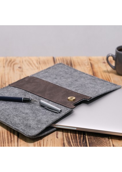 Keçe Laptop Kılıfları 13"/13.3"/14 Inç Macbook Air ve Ultrabook / Evrak Çantası fırsatları