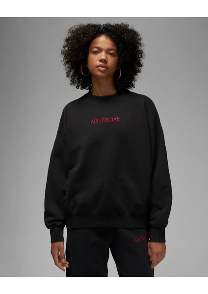 Air Jordan Wordmark Women's Cotton Crew Kadın Oversize Bol Kalıp Pamuklu Sweatshirt DV6469