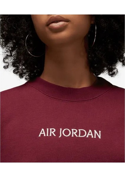 Air Jordan Wordmark Women's Cotton Crew Kadın Oversize Bol Kalıp Pamuklu Sweatshirt DV6469