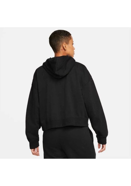 Jordan Essentials Fleece Core Hoodie Kadın Siyah Kapüşonlu Sweatshirt DN4570-010